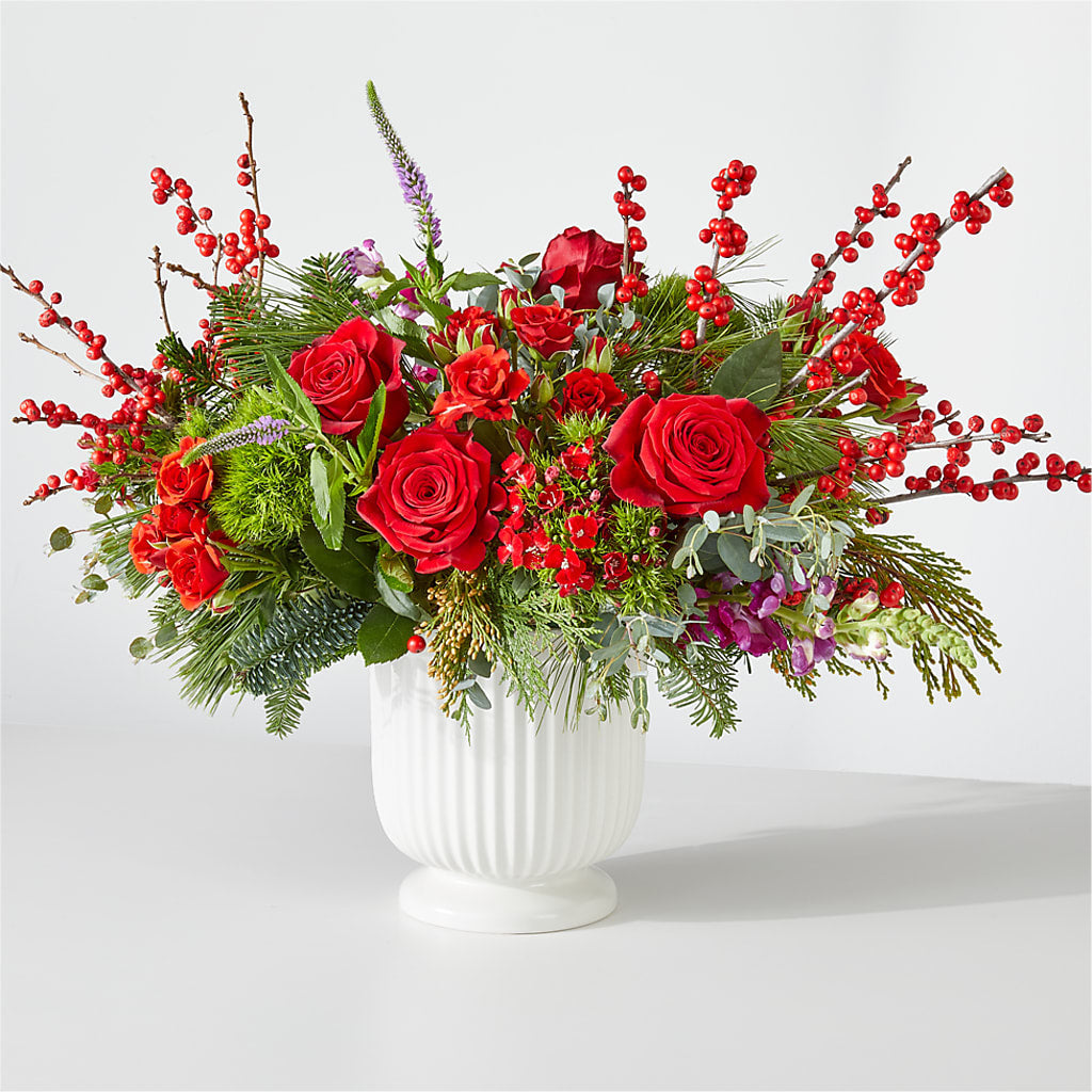 Big Red Bow Bouquet – Blue Poppy Flower Co, Mount Gilead OH