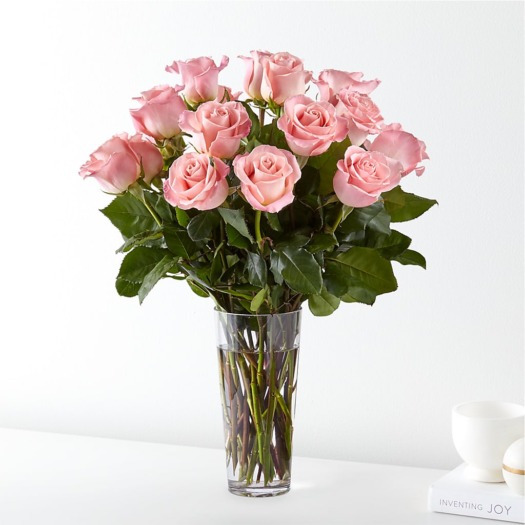 Long Stem Pink Rose Bouquet – Blue Poppy Flower Co, Mount Gilead OH
