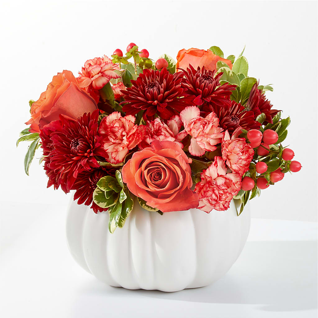 Autumn Air Pumpkin Bouquet – Blue Poppy Flower Co, Mount Gilead OH