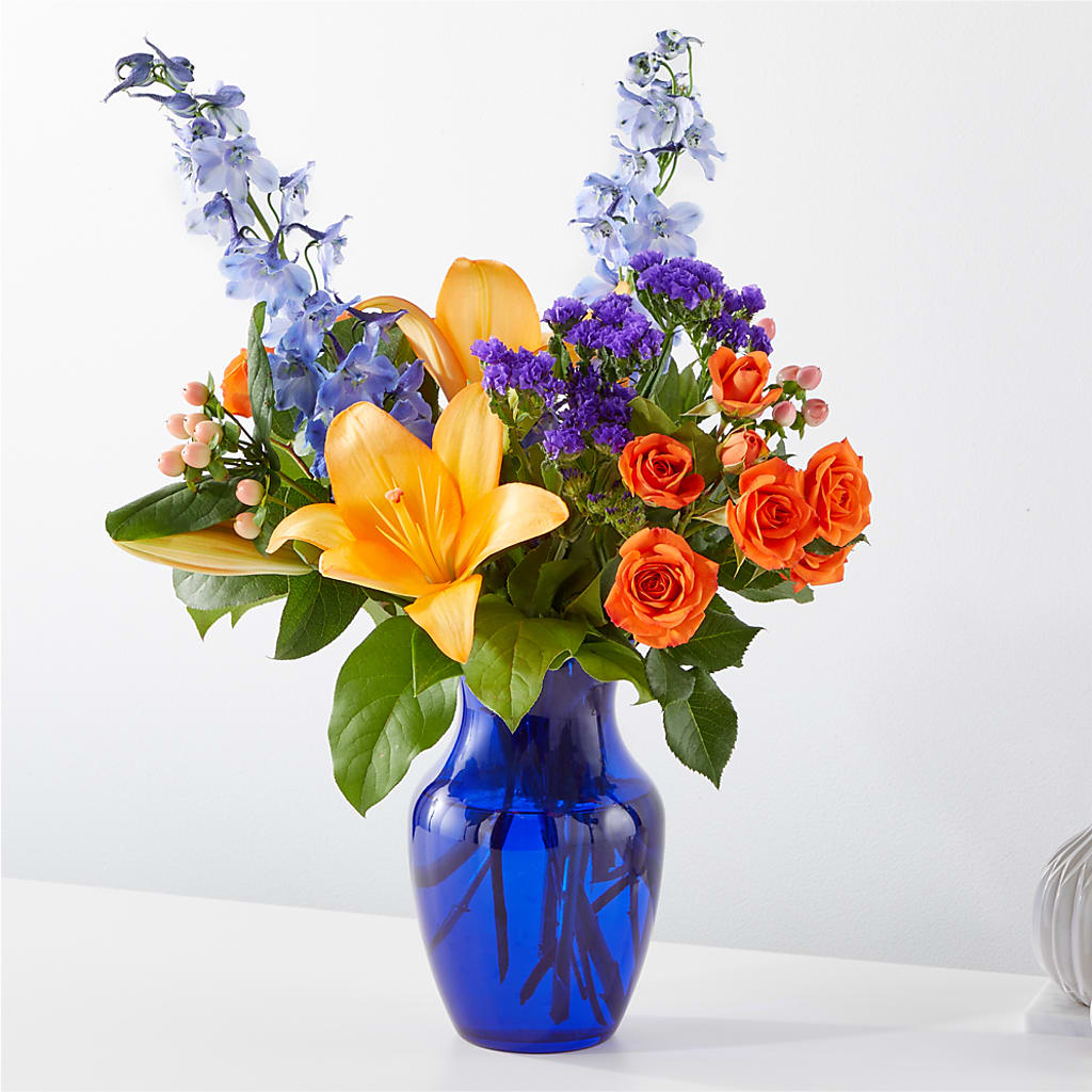 Radiant Citrus Bouquet – Blue Poppy Flower Co, Mount Gilead OH