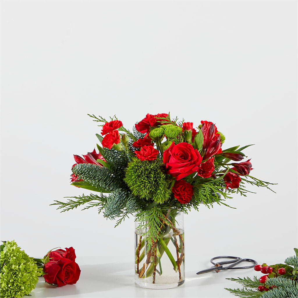 Merry Moment Bouquet – A Florist Original – Blue Poppy Flower Co, Mount Gilead OH