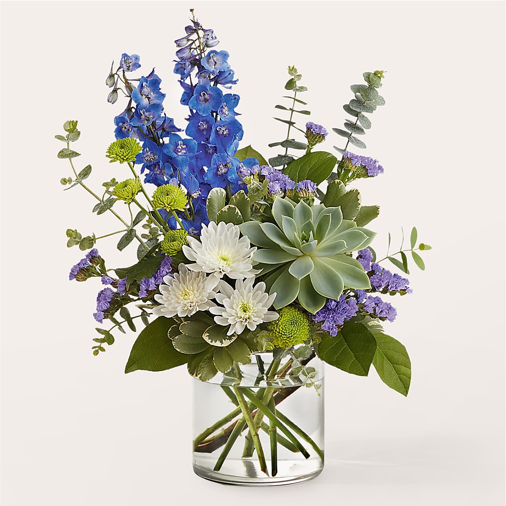 Cerulean Waves Bouquet – Blue Poppy Flower Co, Mount Gilead OH