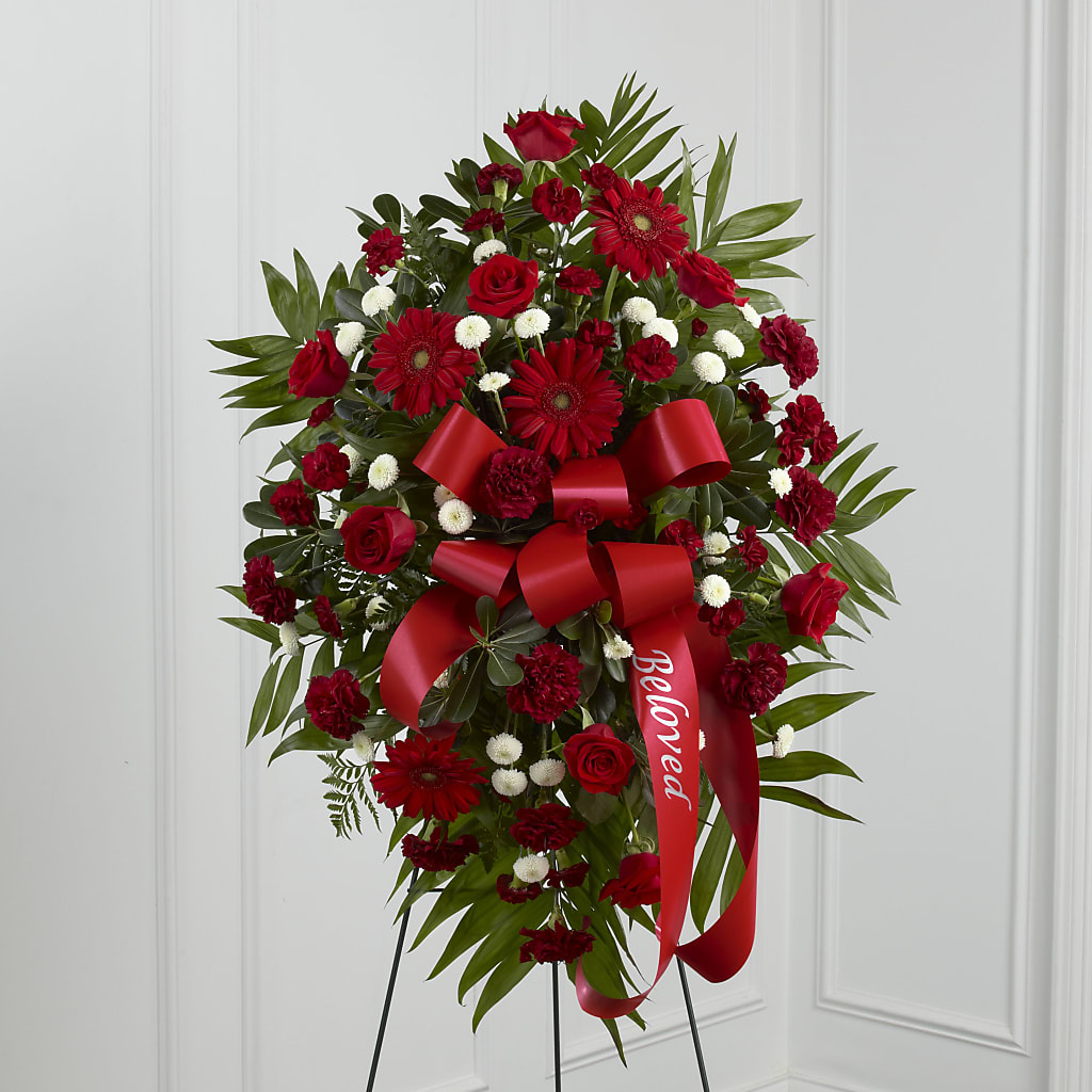 Treasured Memories Standing Spray – Blue Poppy Flower Co, Mount Gilead OH