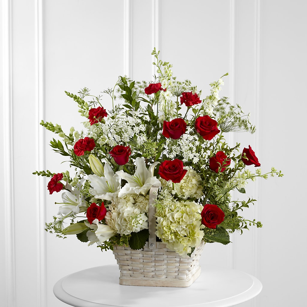 In Loving Memory Arrangement – Blue Poppy Flower Co, Mount Gilead OH