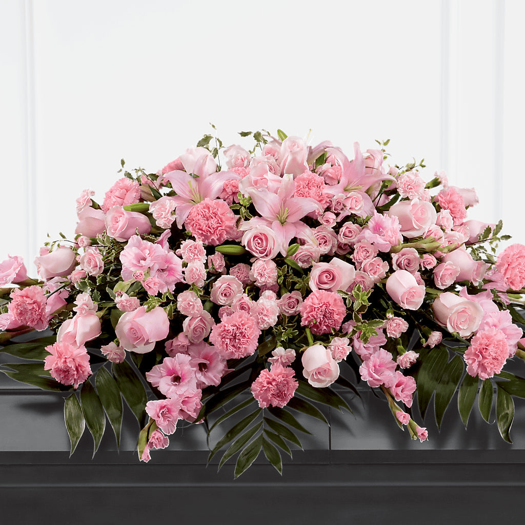 Garden of Comfort Casket Spray (Standard) – Blue Poppy Flower Co, Mount Gilead OH