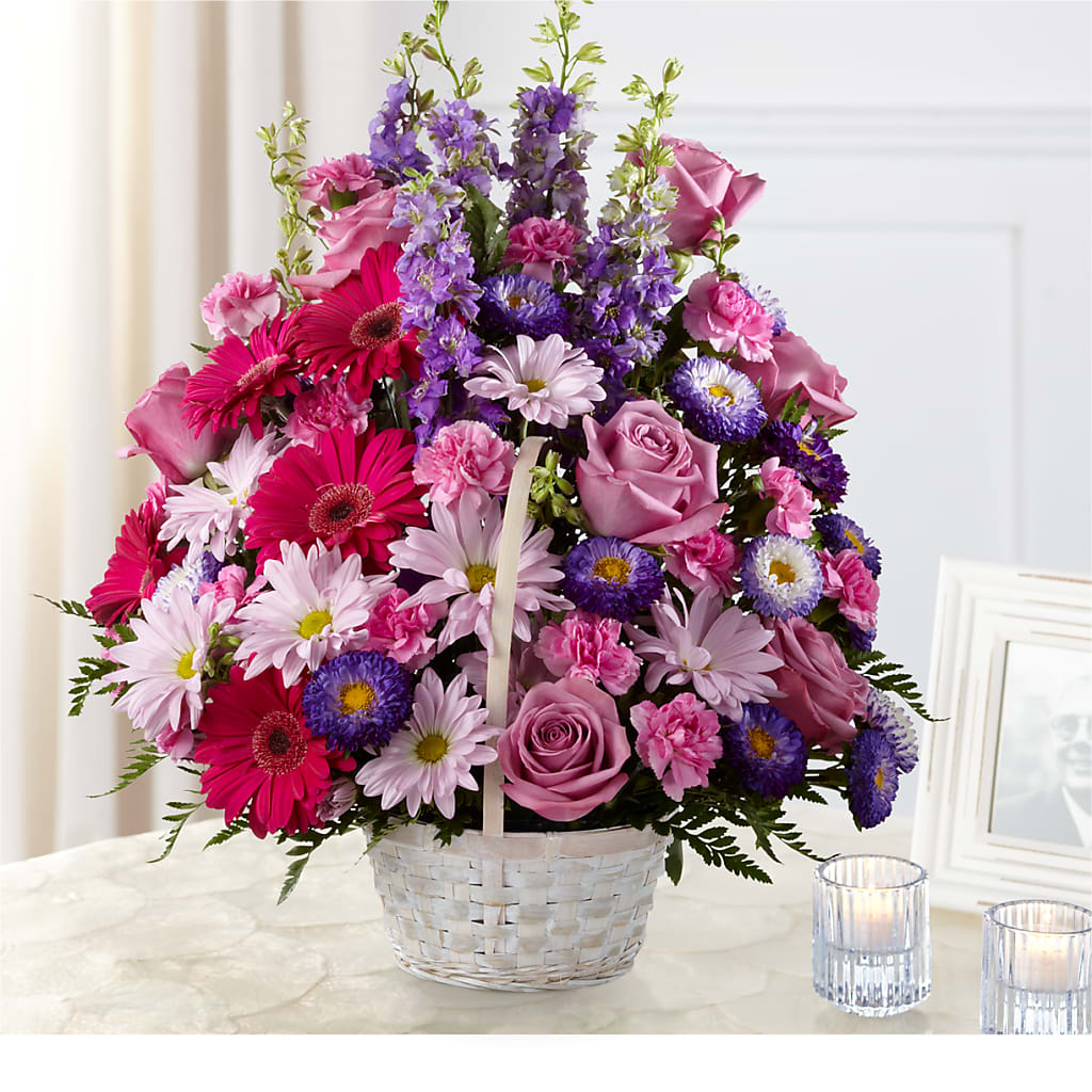 Pastel Peace Basket – Blue Poppy Flower Co, Mount Gilead OH