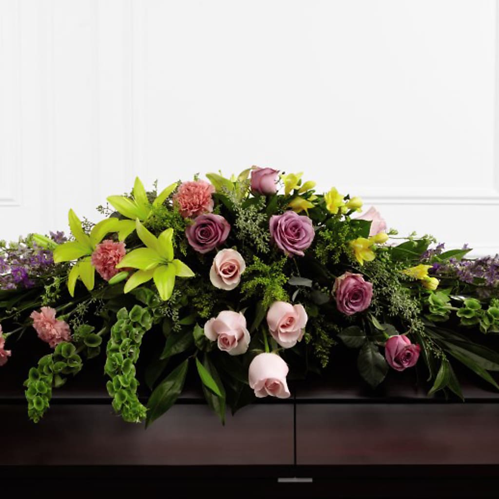 Forever Beloved Casket Spray – Blue Poppy Flower Co, Mount Gilead OH