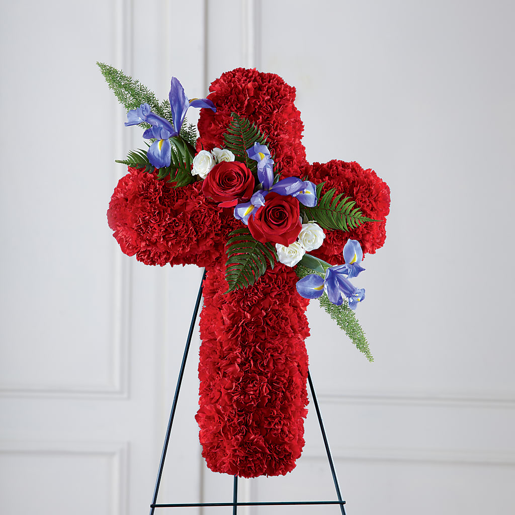 Faithful Hero Floral Cross – Blue Poppy Flower Co, Mount Gilead OH