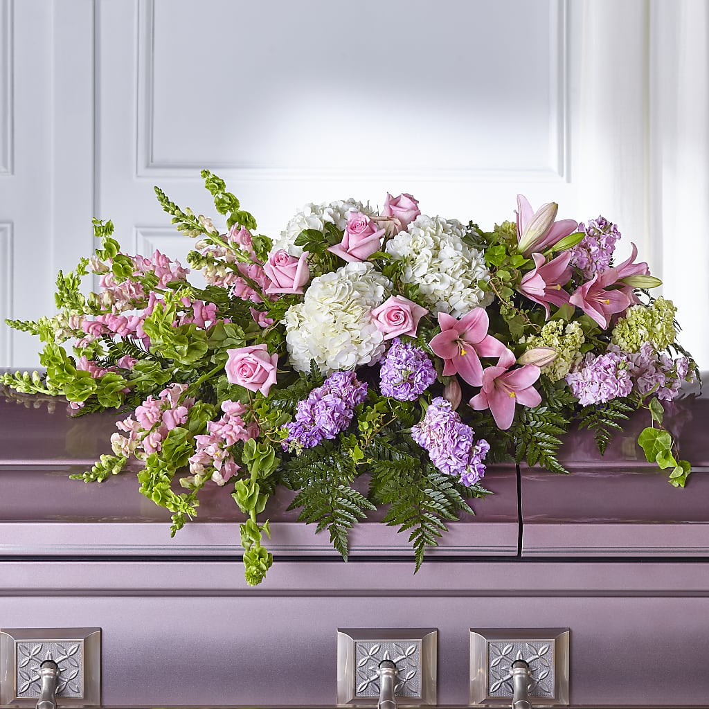 Life's Gratitude Casket Spray – Blue Poppy Flower Co, Mount Gilead OH
