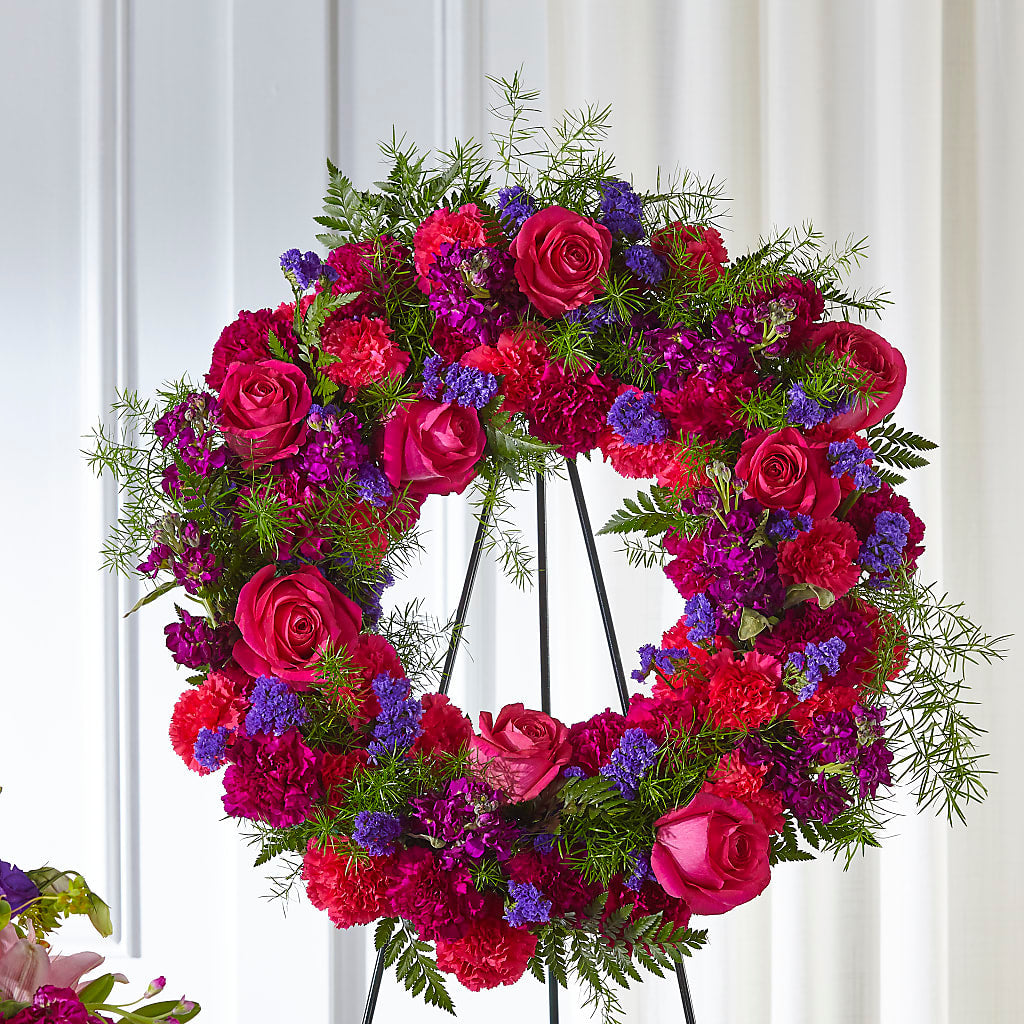 Calming Colors Wreath – Blue Poppy Flower Co, Mount Gilead OH