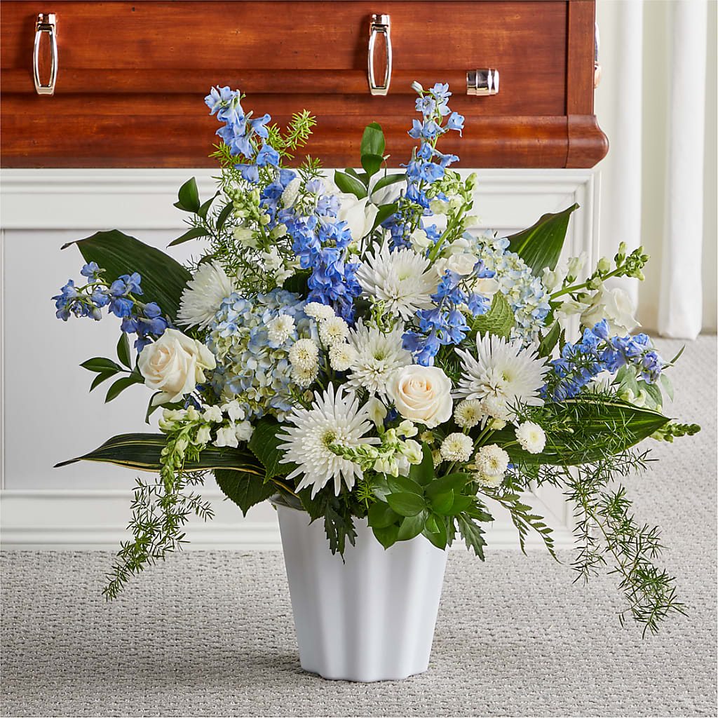 Everlasting Memories Floor Basket – Blue Poppy Flower Co, Mount Gilead OH