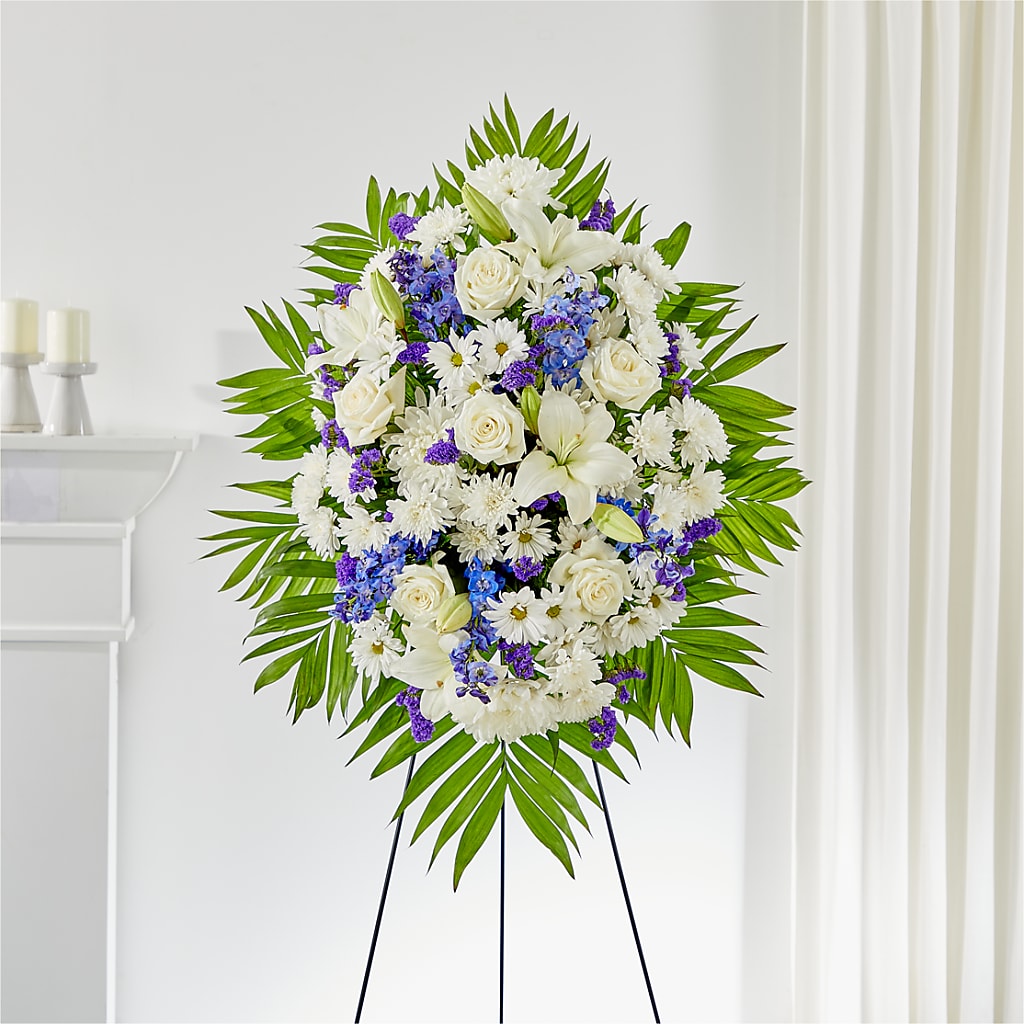 At Rest Standing Spray – Blue Poppy Flower Co, Mount Gilead OH
