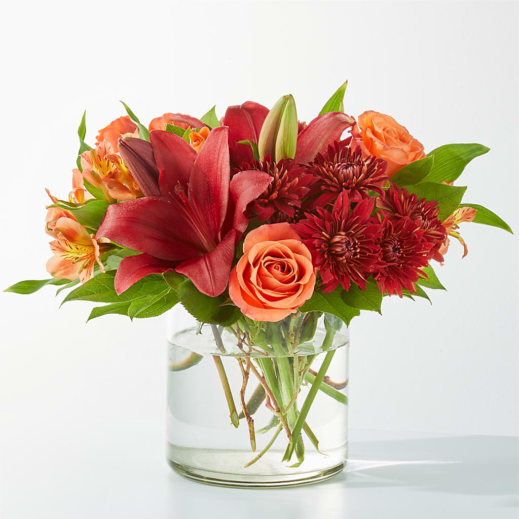 Crimson Leaves Bouquet – Blue Poppy Flower Co, Mount Gilead OH