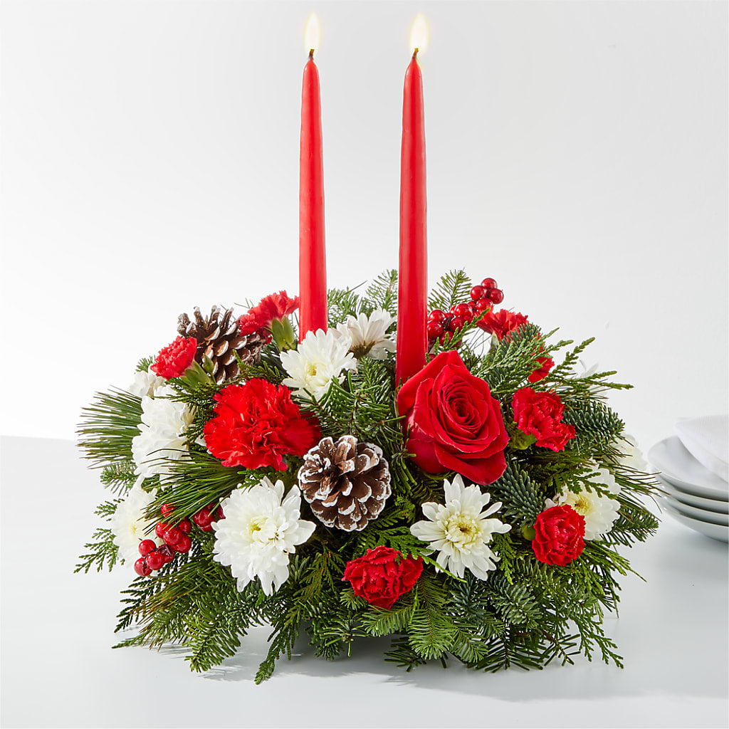Holiday Soiree Centerpiece – Blue Poppy Flower Co, Mount Gilead OH