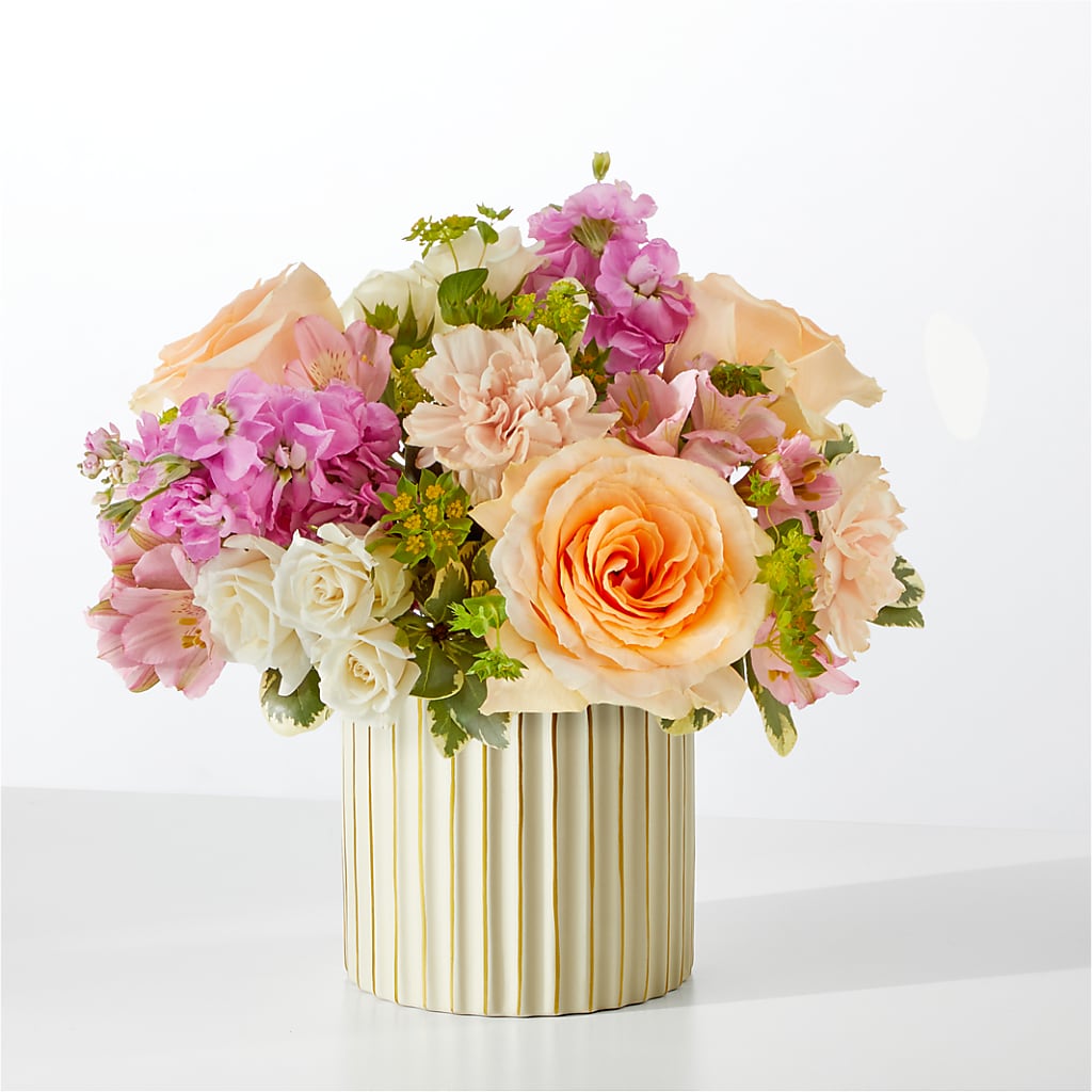Paradise Bouquet with Ivory Vase – Blue Poppy Flower Co, Mount Gilead OH