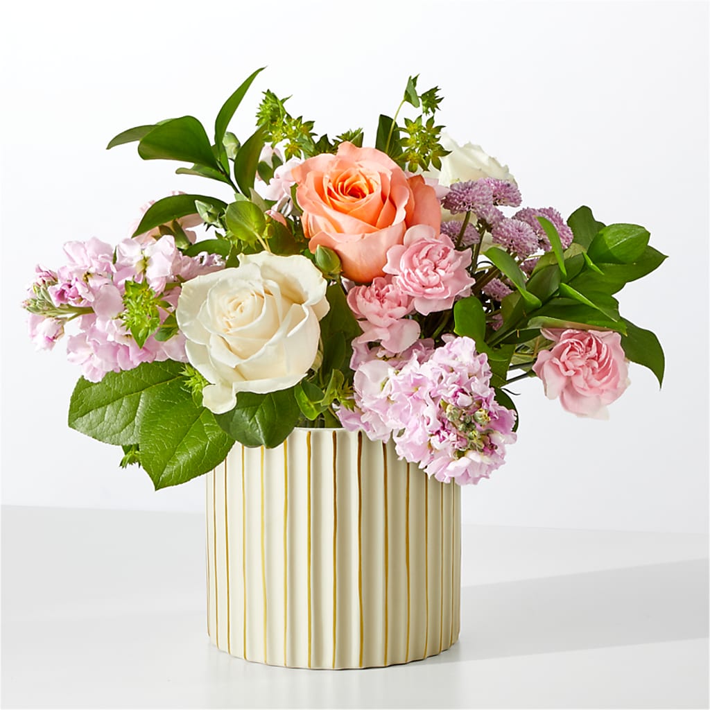 French Market Bouquet with Ivory Vase – Blue Poppy Flower Co, Mount Gilead OH