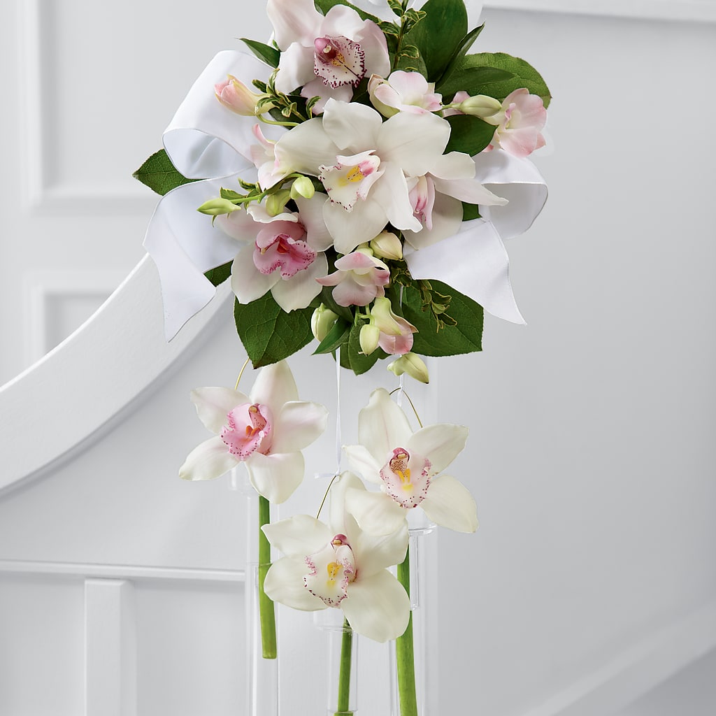Perfect Entrance Pew Arrangement – Blue Poppy Flower Co, Mount Gilead OH