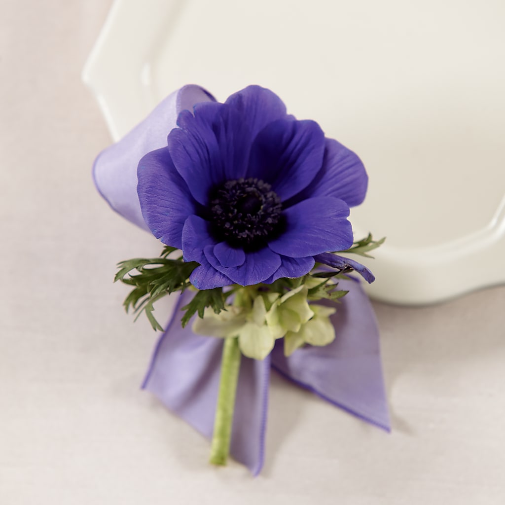 Purple Passion Boutonniere – Blue Poppy Flower Co, Mount Gilead OH