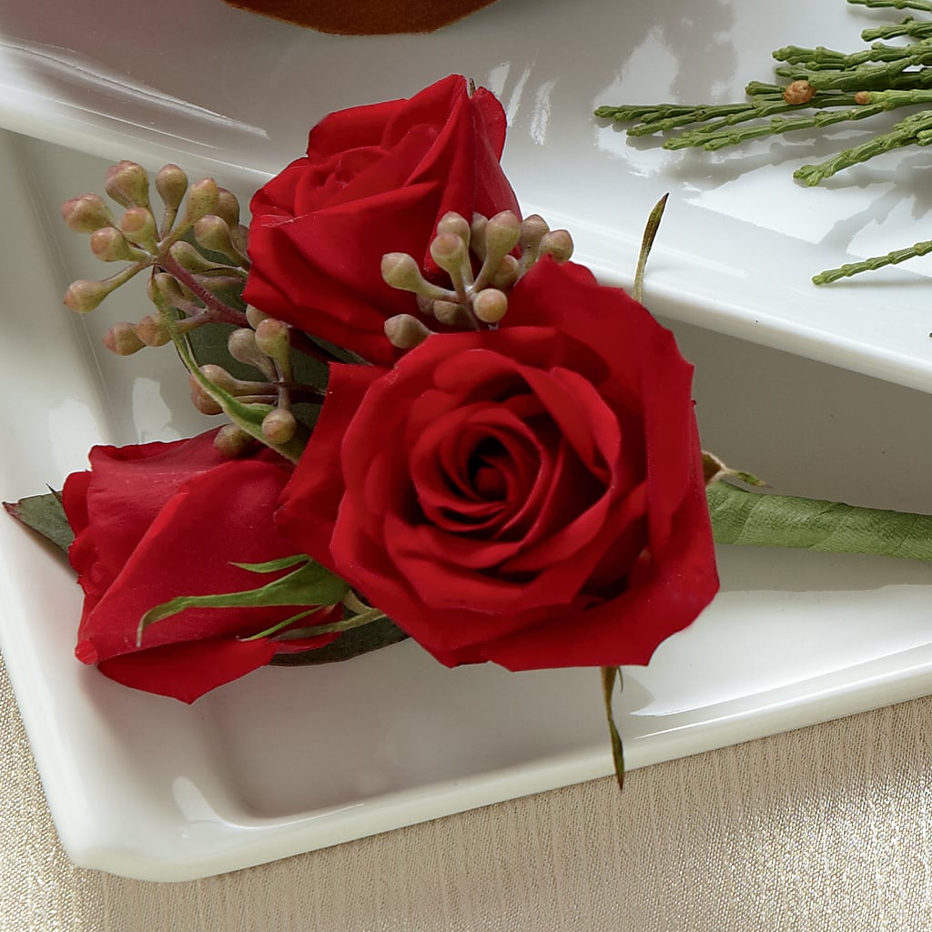 Red Spray Rose Boutonniere – Blue Poppy Flower Co, Mount Gilead OH
