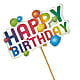 Happy Birthday Pick –  Blue Poppy Flower Co, Mount Gilead OH