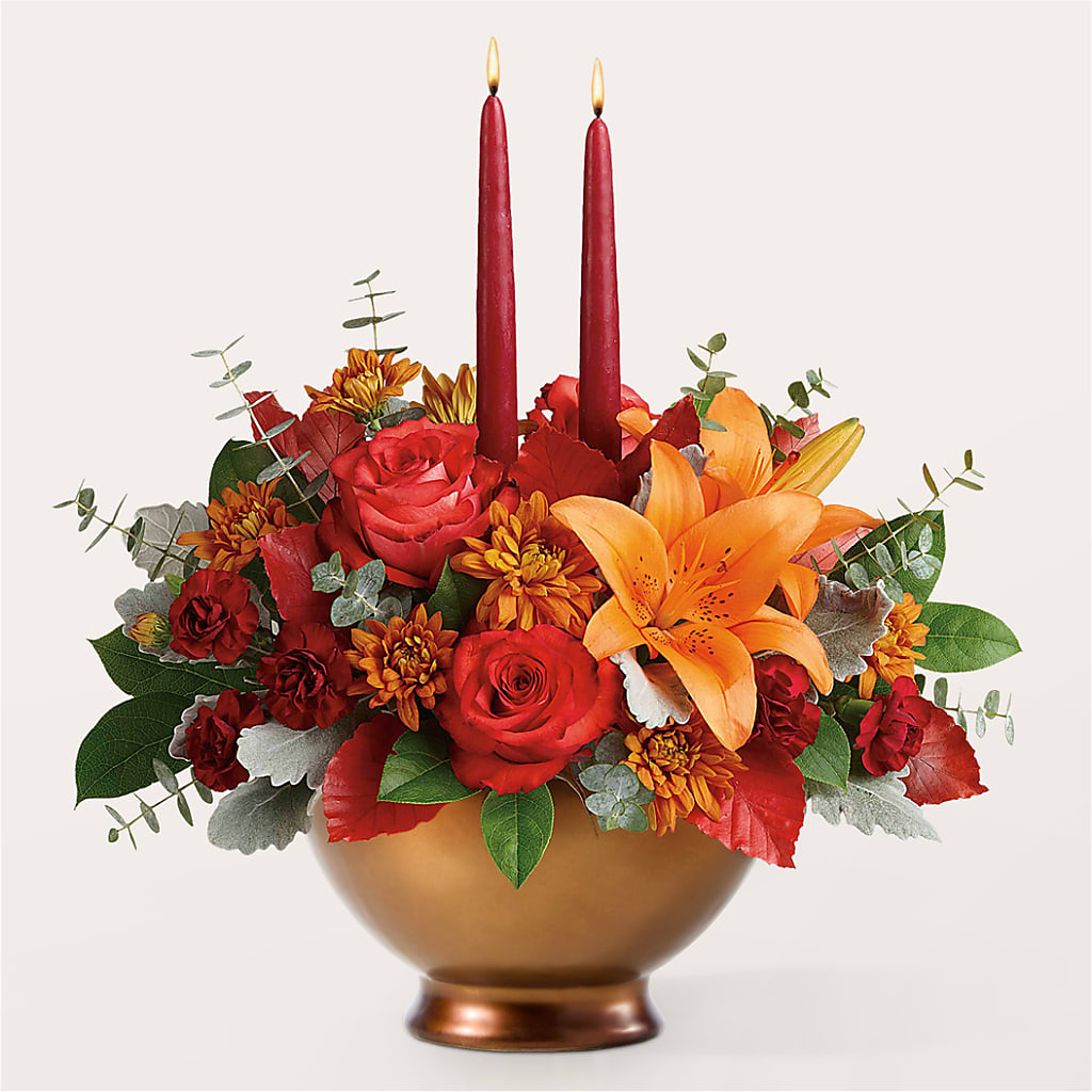 Fruits of Fall Centerpiece –  Blue Poppy Flower Co, Mount Gilead OH