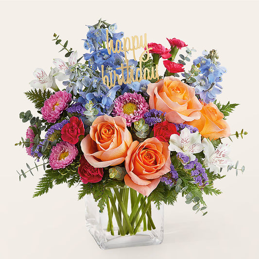 Birthday Bash Bouquet –  Blue Poppy Flower Co, Mount Gilead OH