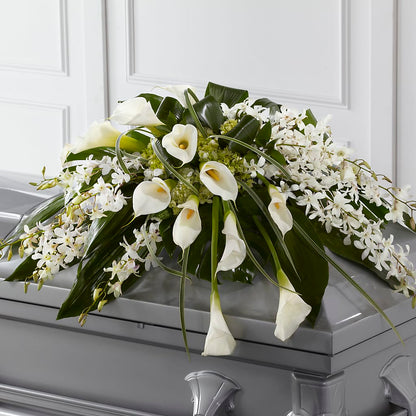 Angel Wings Casket Spray –  Blue Poppy Flower Co, Mount Gilead OH
