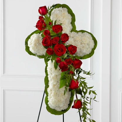 Floral Cross Easel –  Blue Poppy Flower Co, Mount Gilead OH