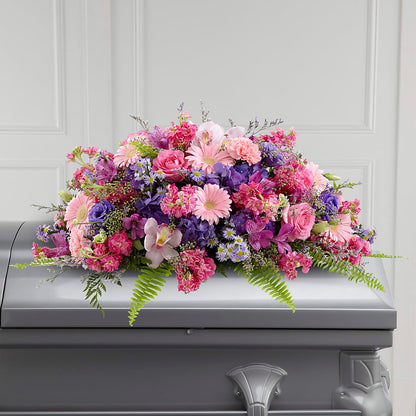 Glorious Garden Casket Spray –  Blue Poppy Flower Co, Mount Gilead OH