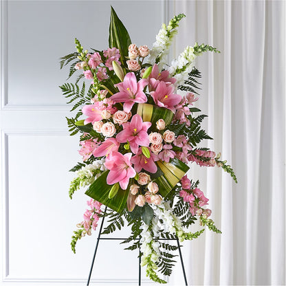 Elegant Embrace Standing Spray –  Blue Poppy Flower Co, Mount Gilead OH