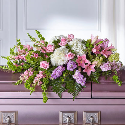 Life's Gratitude Casket Spray –  Blue Poppy Flower Co, Mount Gilead OH