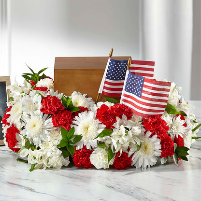 Spirit of Patriotism Cremation Adornment –  Blue Poppy Flower Co, Mount Gilead OH