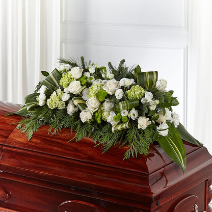 Hopeful Gesture Casket Spray –  Blue Poppy Flower Co, Mount Gilead OH