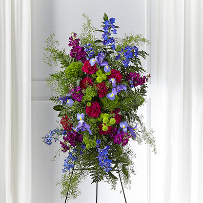 Heavenly Skies Standing Spray –  Blue Poppy Flower Co, Mount Gilead OH