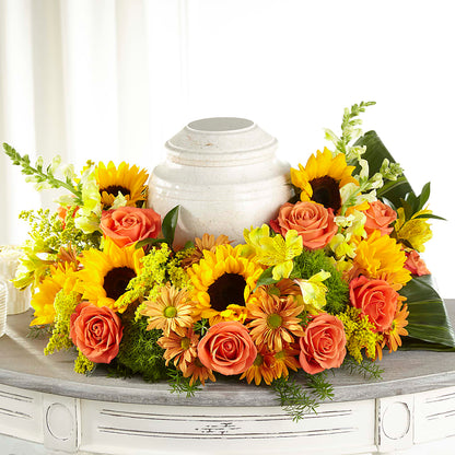 Faithful Sunflower Cremation Adornment –  Blue Poppy Flower Co, Mount Gilead OH