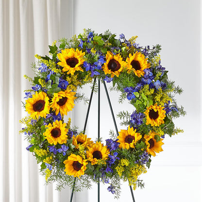 Bright Rays Wreath –  Blue Poppy Flower Co, Mount Gilead OH