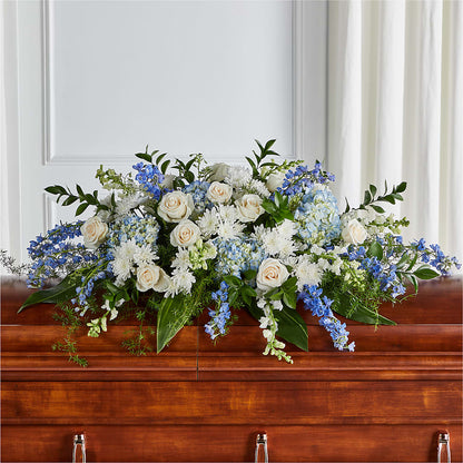 Timeless Essence Casket Spray –  Blue Poppy Flower Co, Mount Gilead OH