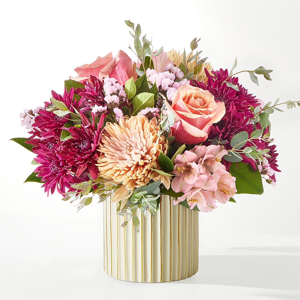 Berry Cobbler Bouquet with Ivory Vase –  Blue Poppy Flower Co, Mount Gilead OH