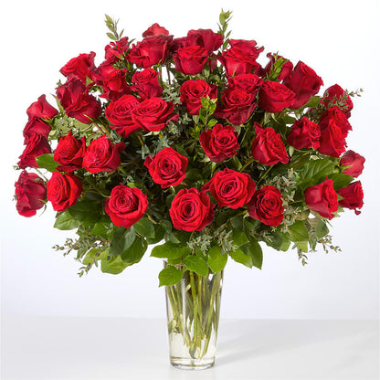 Forever Yours Fifty Stem Red Rose Bouquet –  Blue Poppy Flower Co, Mount Gilead OH