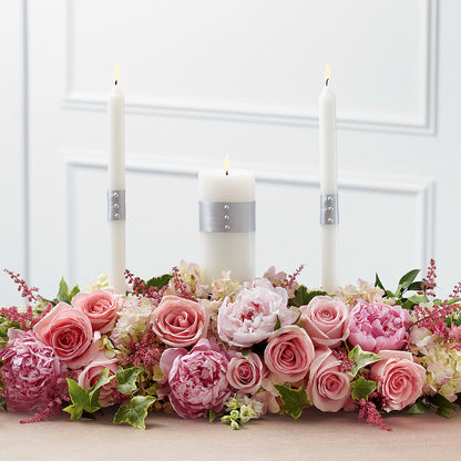 Worldwide Romance Unity Candle Arrangement –  Blue Poppy Flower Co, Mount Gilead OH