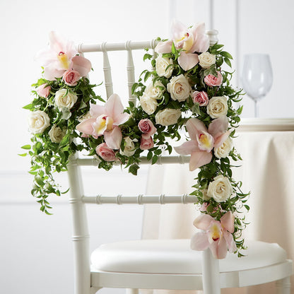 Orchid Rose Chair Décor –  Blue Poppy Flower Co, Mount Gilead OH