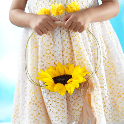 Sweet Sunshine Flower Girl Bouquet –  Blue Poppy Flower Co, Mount Gilead OH