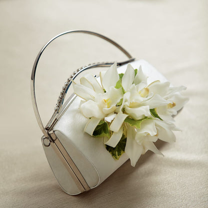 White Purse Decor –  Blue Poppy Flower Co, Mount Gilead OH