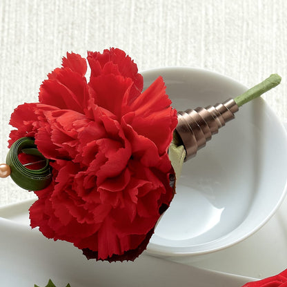 Red Carnation Boutonniere –  Blue Poppy Flower Co, Mount Gilead OH