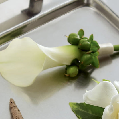 White Calla Boutonniere –  Blue Poppy Flower Co, Mount Gilead OH