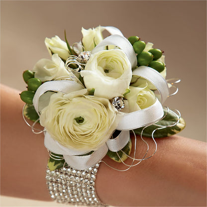 White Wedding Corsage –  Blue Poppy Flower Co, Mount Gilead OH
